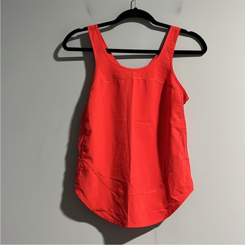 Lululemon Love Red Featherweight Singlet Tank Top